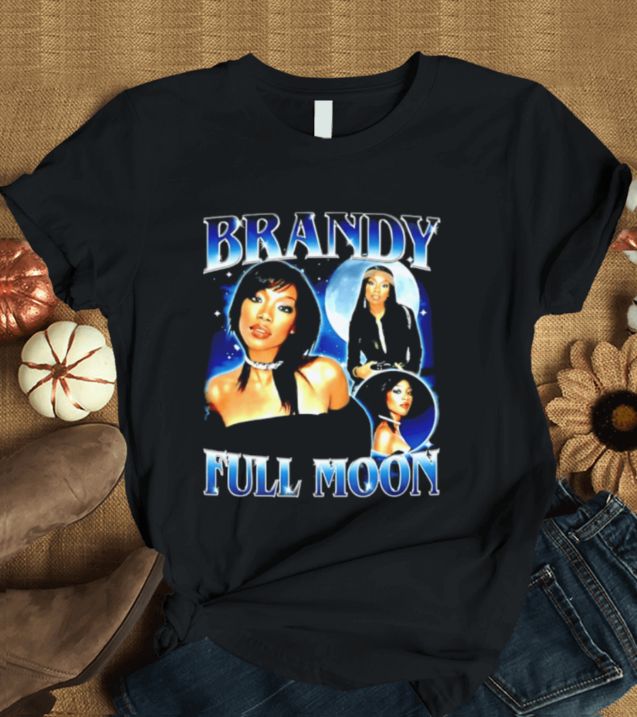 Brandy Full Moon Y2K R&B Music T-Shirt