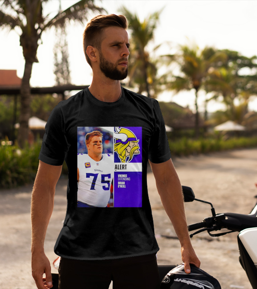 Alert Vikings Extending Brian O'Neill 75 T-Shirt