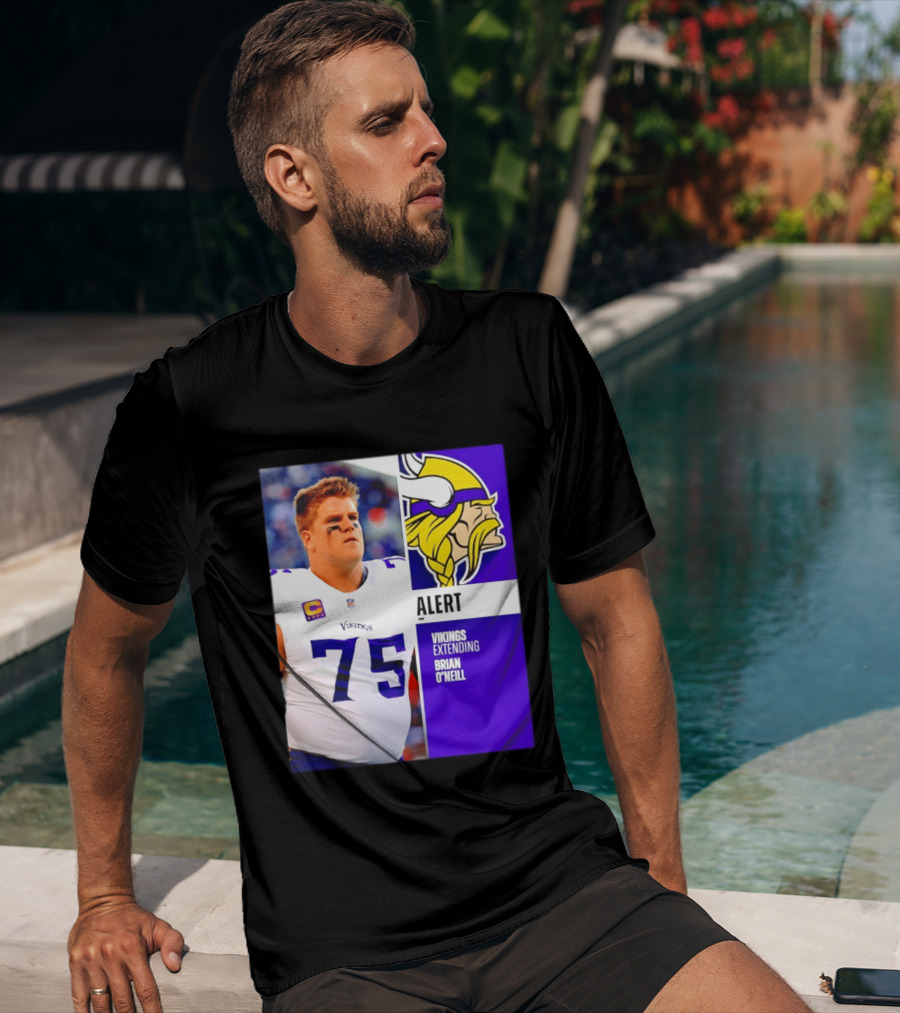 Alert Vikings Extending Brian O'Neill 75 T-Shirt