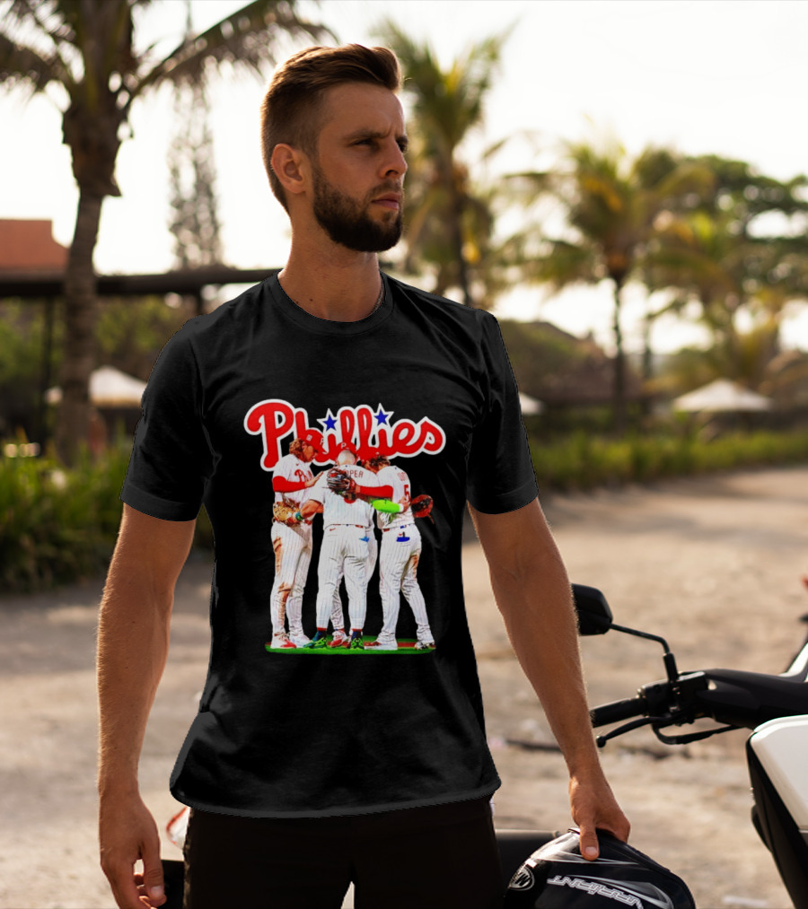 Bryce Harper Alec Bohm Edmundo Sosa Bryson Stott Philadelphia Phillies Team Unity T-Shirt
