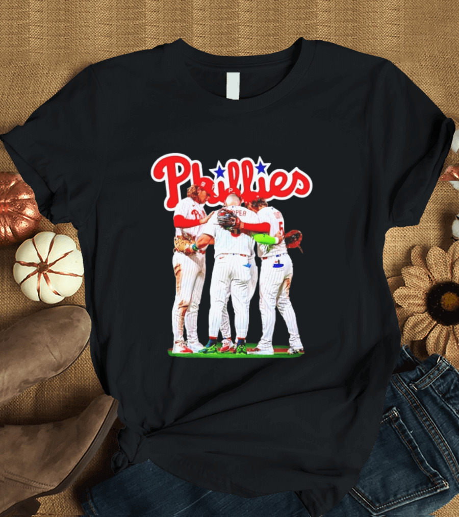 Bryce Harper Alec Bohm Edmundo Sosa Bryson Stott Philadelphia Phillies Team Unity T-Shirt