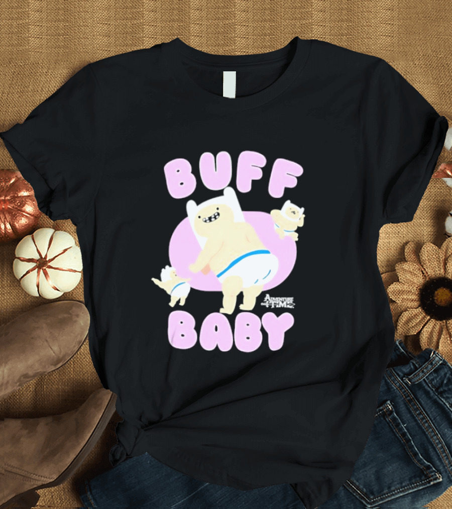 Buff Baby Adventure Time Finn The Human Dancing Babies T-Shirt