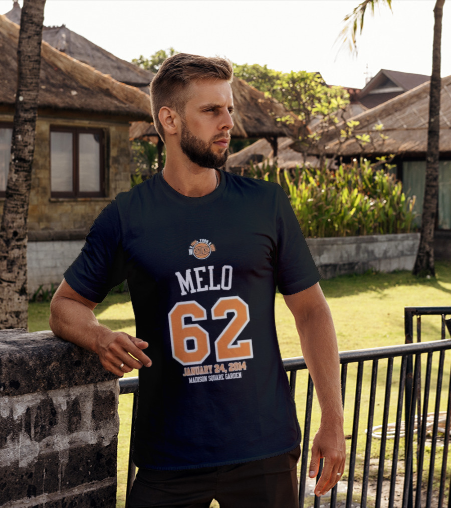 Melo 62 Knicks January 24 2014 Madison Square Garden T-Shirt
