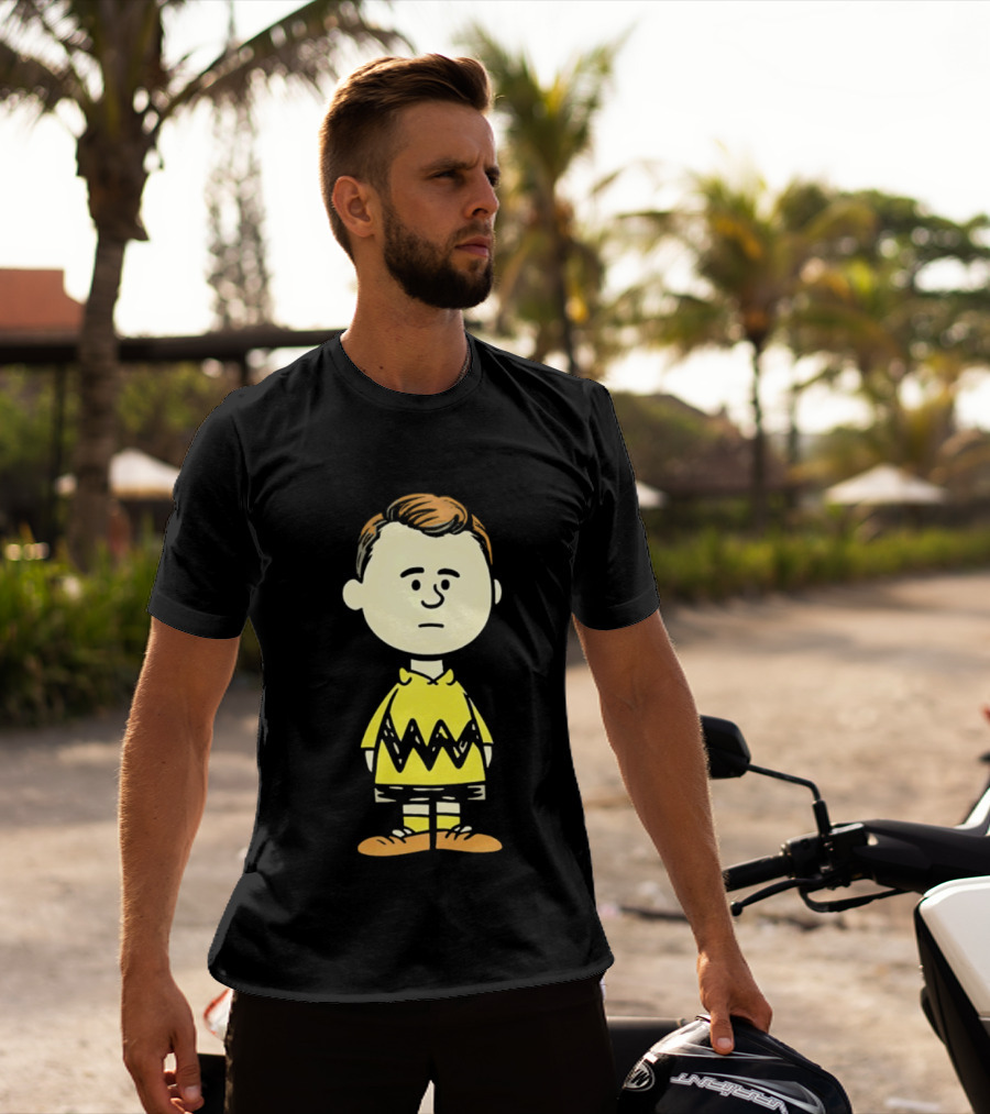 Charlie Brown Kirk Peanuts Style Character Fusion T-Shirt