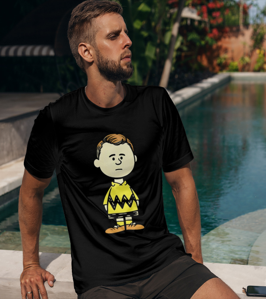 Charlie Brown Kirk Peanuts Style Character Fusion T-Shirt