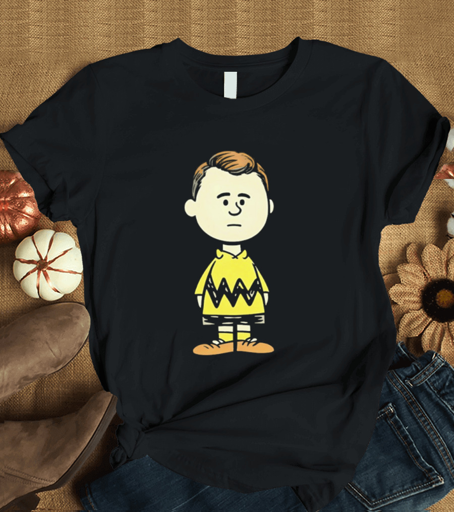 Charlie Brown Kirk Peanuts Style Character Fusion T-Shirt