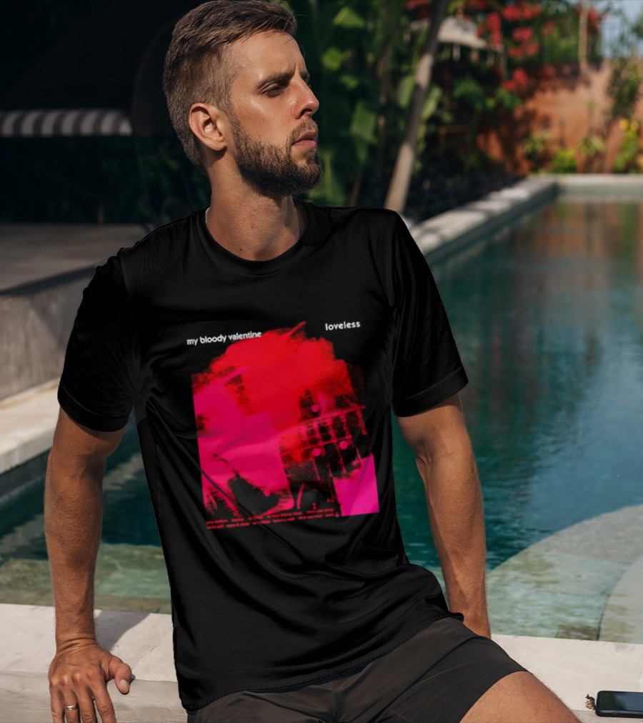 My Bloody Valentine Loveless Album Cover Classic Shoegaze Music Fan Favorite T-Shirt