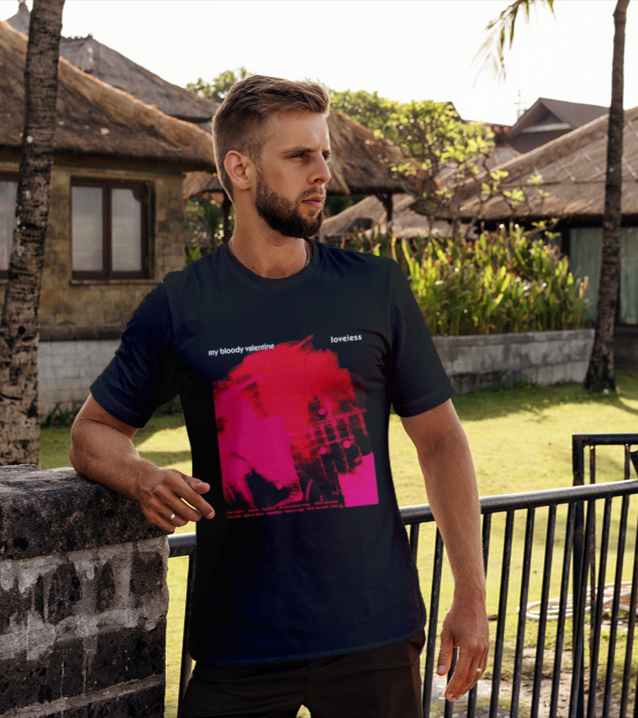 My Bloody Valentine Loveless Album Cover Classic Shoegaze Music Fan Favorite T-Shirt