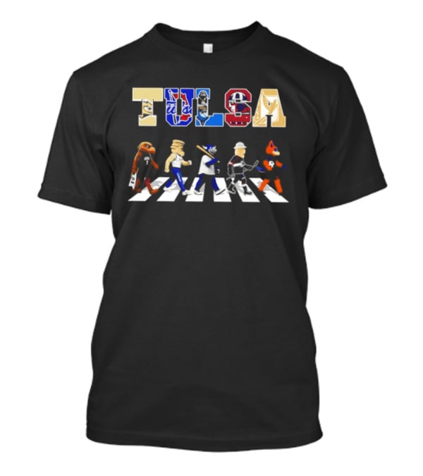 Tulsa Sports Team Mascots Abbey Road 2026 T-Shirt