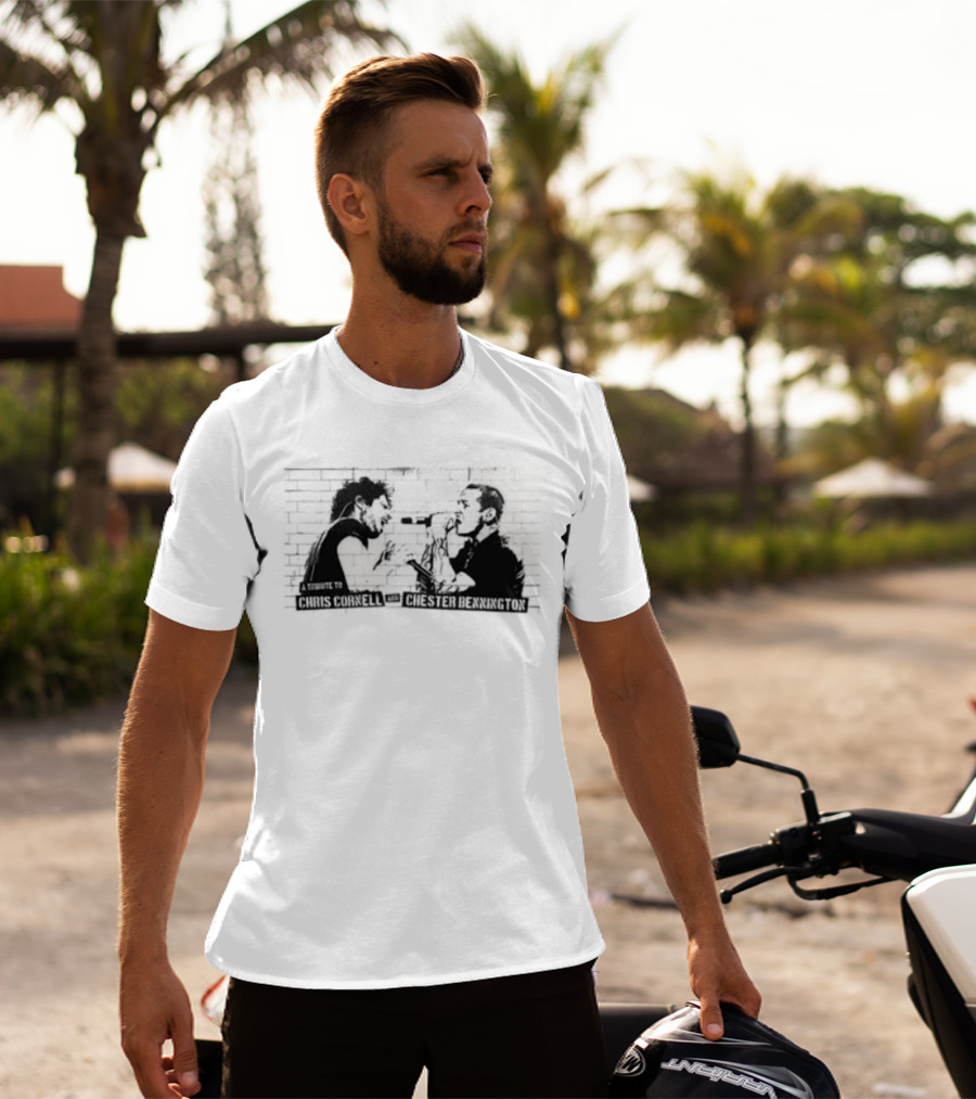 Chris Cornell Chester Bennington Tribute Darkness T-Shirt