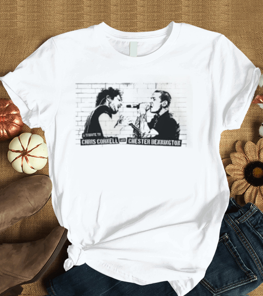 Chris Cornell Chester Bennington Tribute Darkness T-Shirt