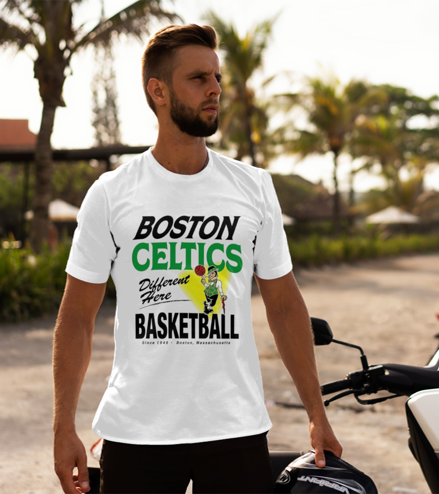 Boston Celtics Basketball Different Here Since 1946 Boston Massachusetts T-Shirt