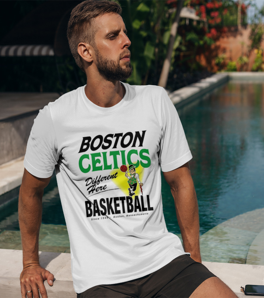 Boston Celtics Basketball Different Here Since 1946 Boston Massachusetts T-Shirt