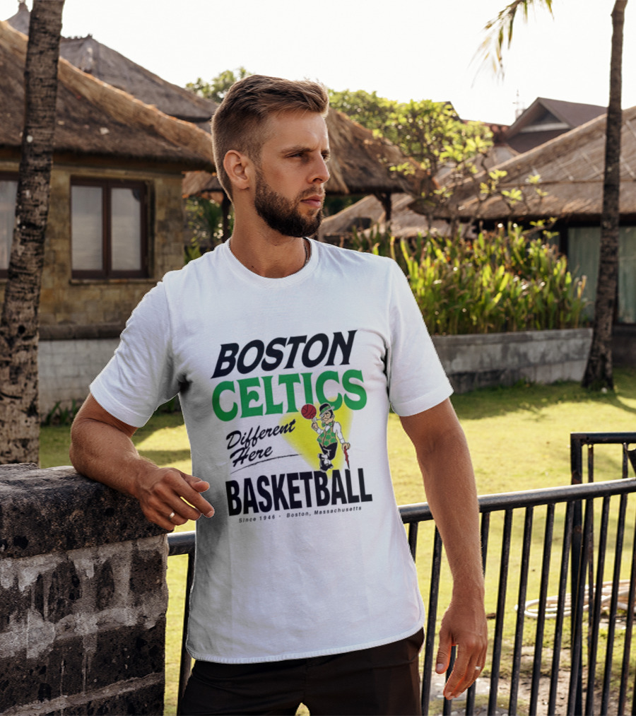 Boston Celtics Basketball Different Here Since 1946 Boston Massachusetts T-Shirt