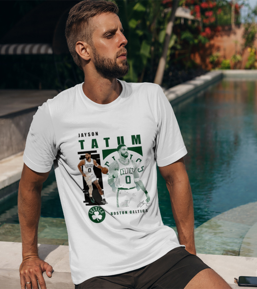 Boston Celtics Jayson Tatum Highlights Celtics Player 0 Signature T-Shirt