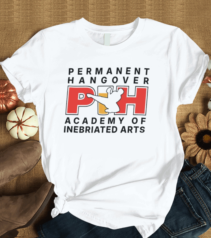 Permanent Hangover PIH Academy Of Inebriated Arts T-Shirt