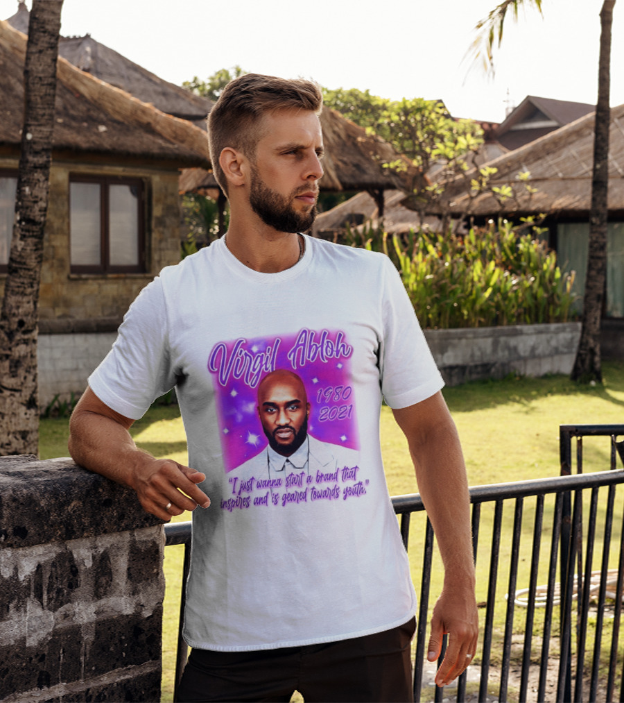 Virgil Abloh 1980 2021 I Just Wanna Start A Brand That Inspires And Is Geared Towards Youth T-Shirt