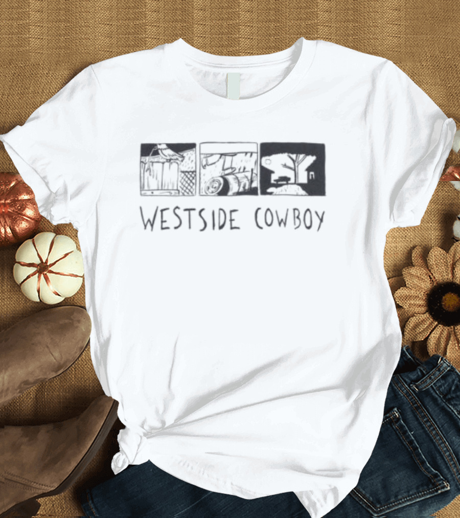 Westside Cowboy Store Graphic Blocks White T-Shirt