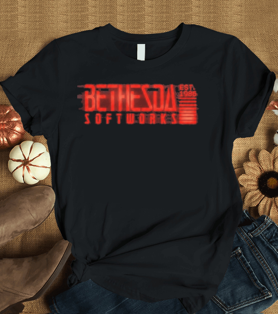 Bethesda Softworks Est 1986 Retro Gaming Nostalgia T-Shirt