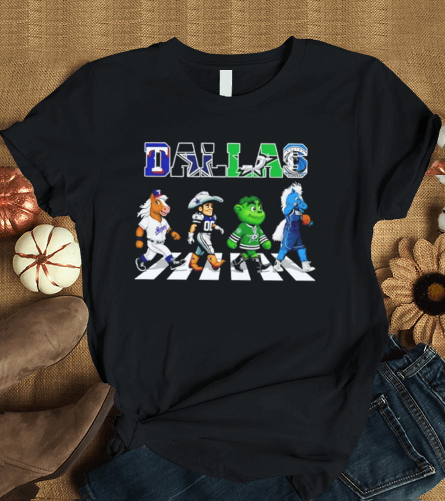 Dallas Rangers Cowboys Stars Mavericks Abbey Road 2026 Season T-Shirt