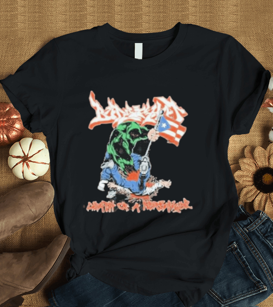 Death Of A Netbanger Puerto Rican Flag Street T-Shirt