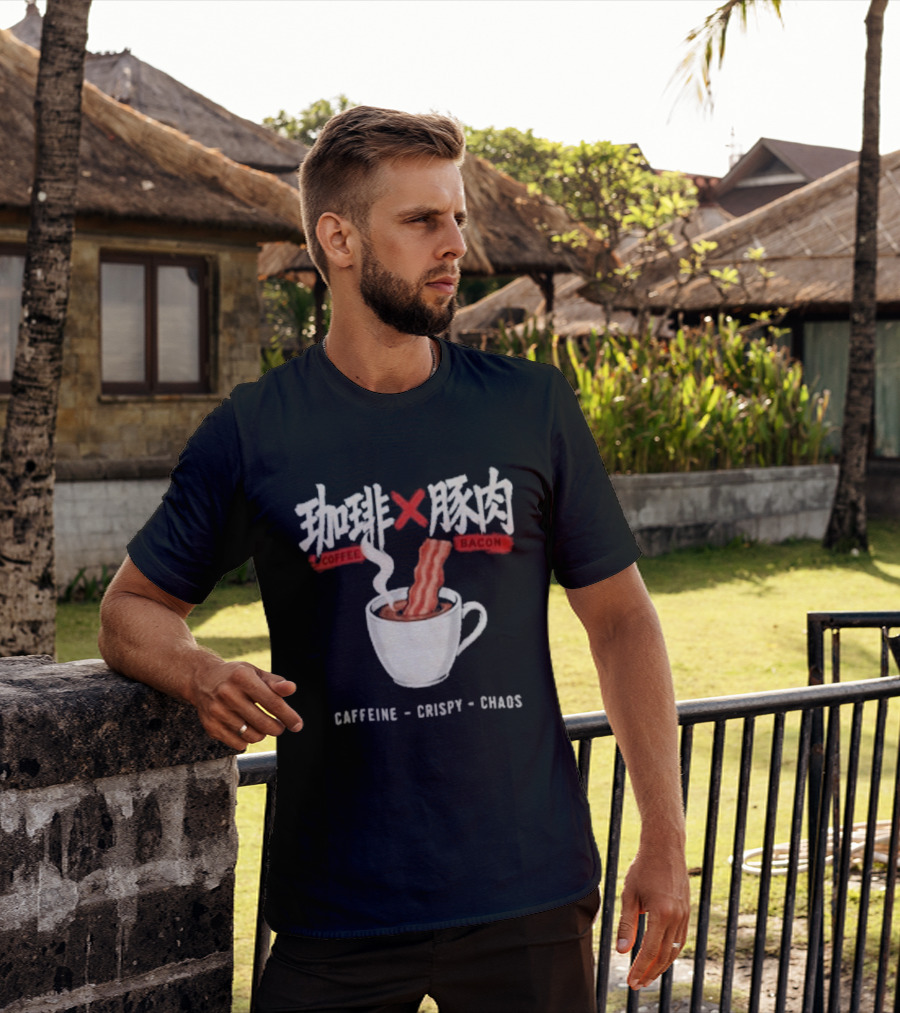 Caffeine Crispy Chaos Coffee X Bacon T-Shirt