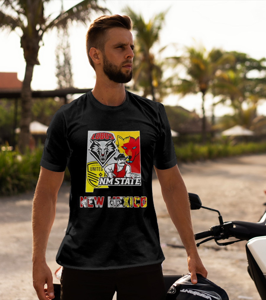 Lobos NM State New Mexico United T-Shirt