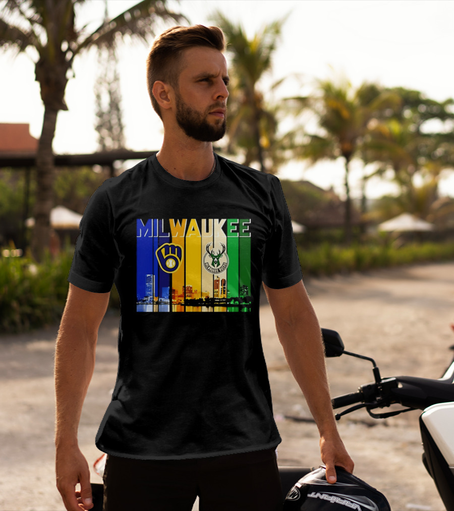 Milwaukee Brewers Bucks Skyline 2026 T-Shirt