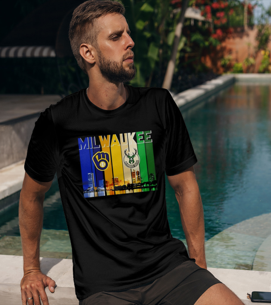 Milwaukee Brewers Bucks Skyline 2026 T-Shirt