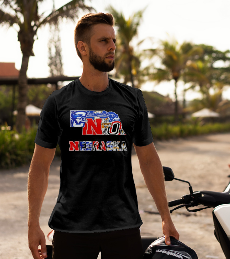 Nebraska Creighton Jays Stormchasers Lancers Huskers Sports Teams 2026 T-Shirt
