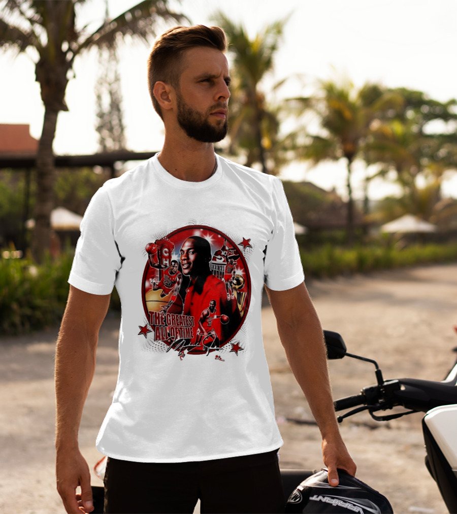 The Greatest Of All Time Michael Jordan Chicago Basketball Legend Trophy T-Shirt