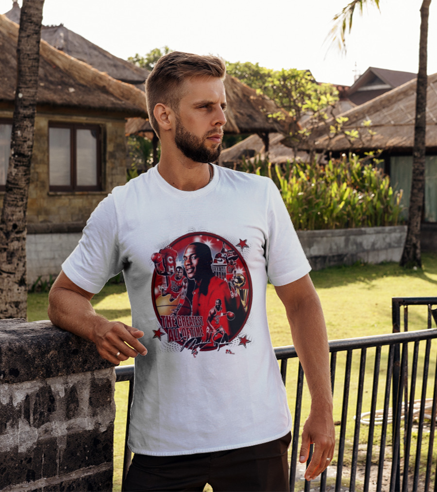 The Greatest Of All Time Michael Jordan Chicago Basketball Legend Trophy T-Shirt