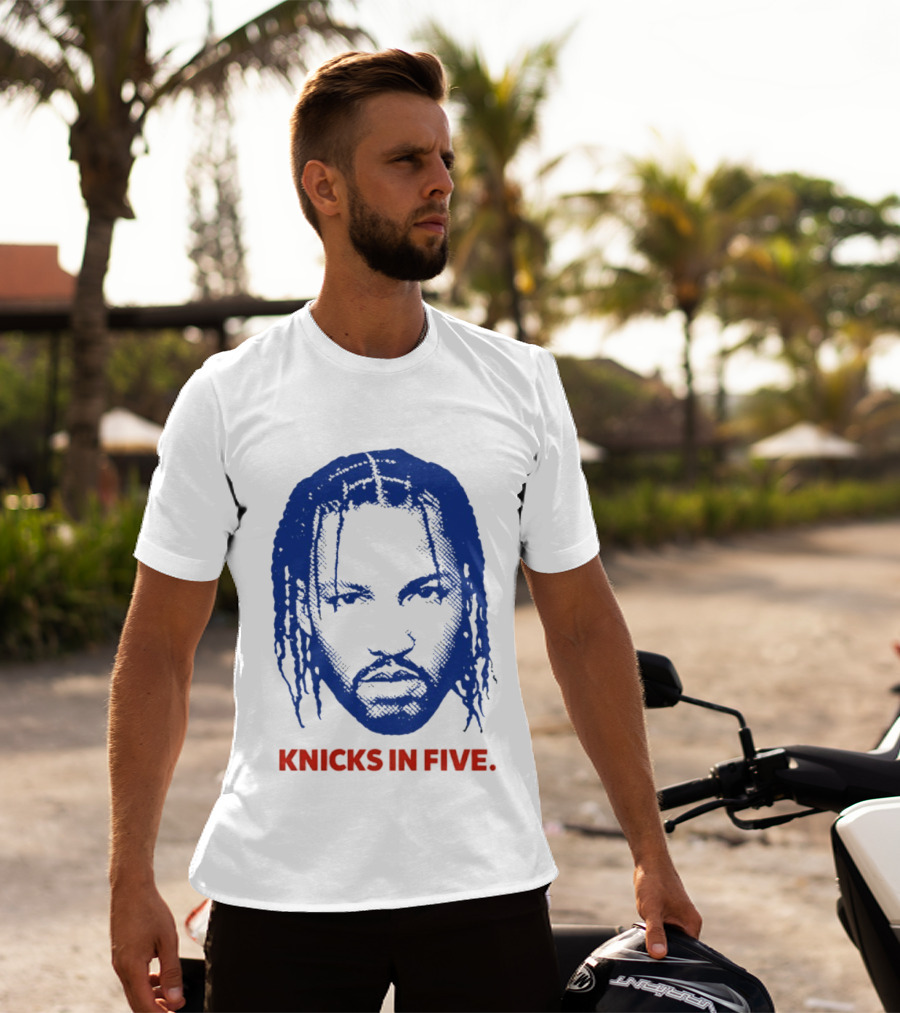 New York Knicks Jalen Brunson Knicks In Five Swag Head T-Shirt