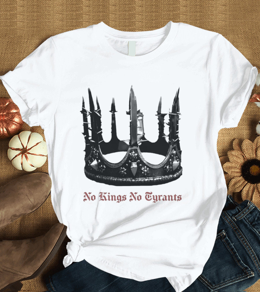 No Kings No Tyrants Crown Spiked T-Shirt