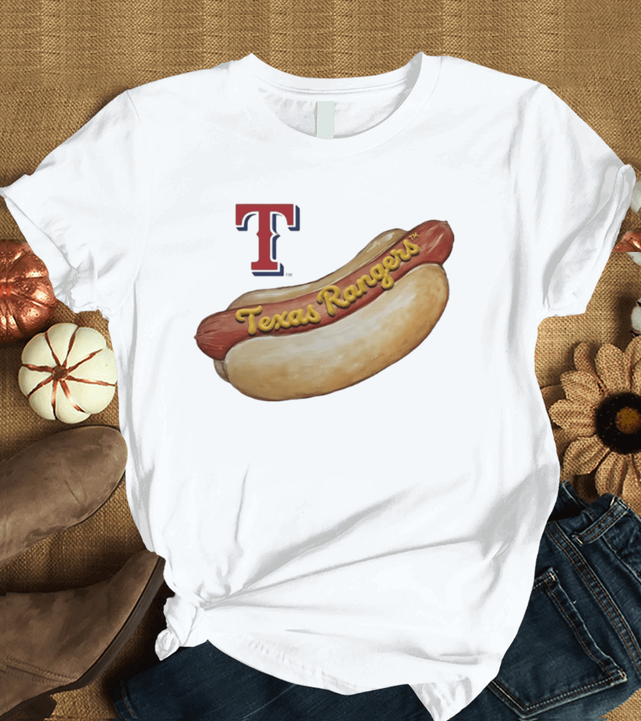 Texas Rangers Hot Dog MLB 2026 Season Team T T-Shirt