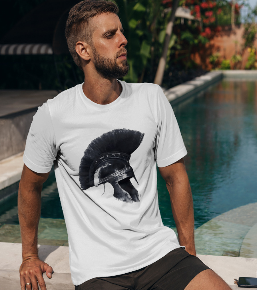 Travis Scott Odyssey Greek Soldier Helmet T-Shirt