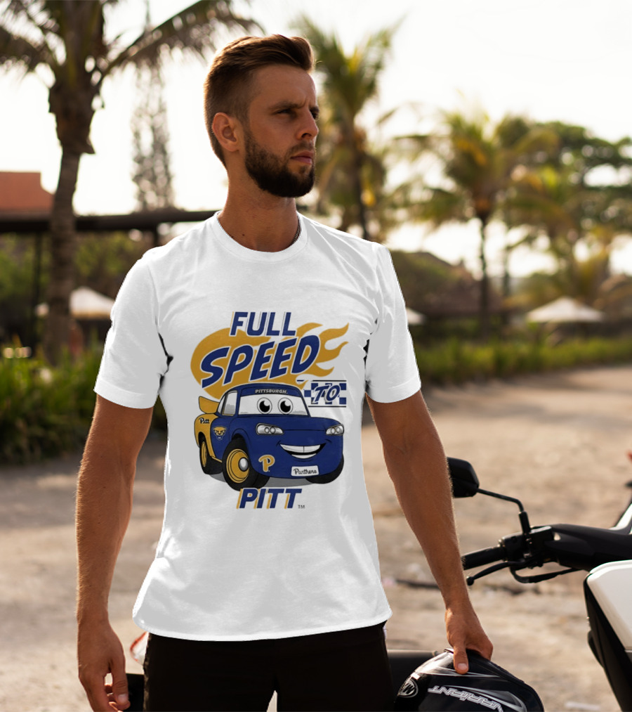 Pitt Panthers Full Speed To Pitt Racing Theme Vive La Fete T-Shirt