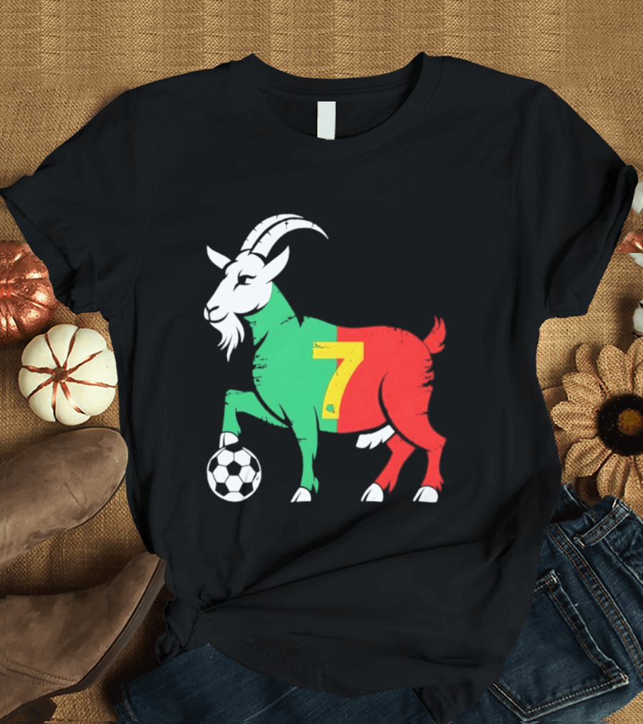 Cristiano Ronaldo GOAT 7 Portugal Soccer T-Shirt