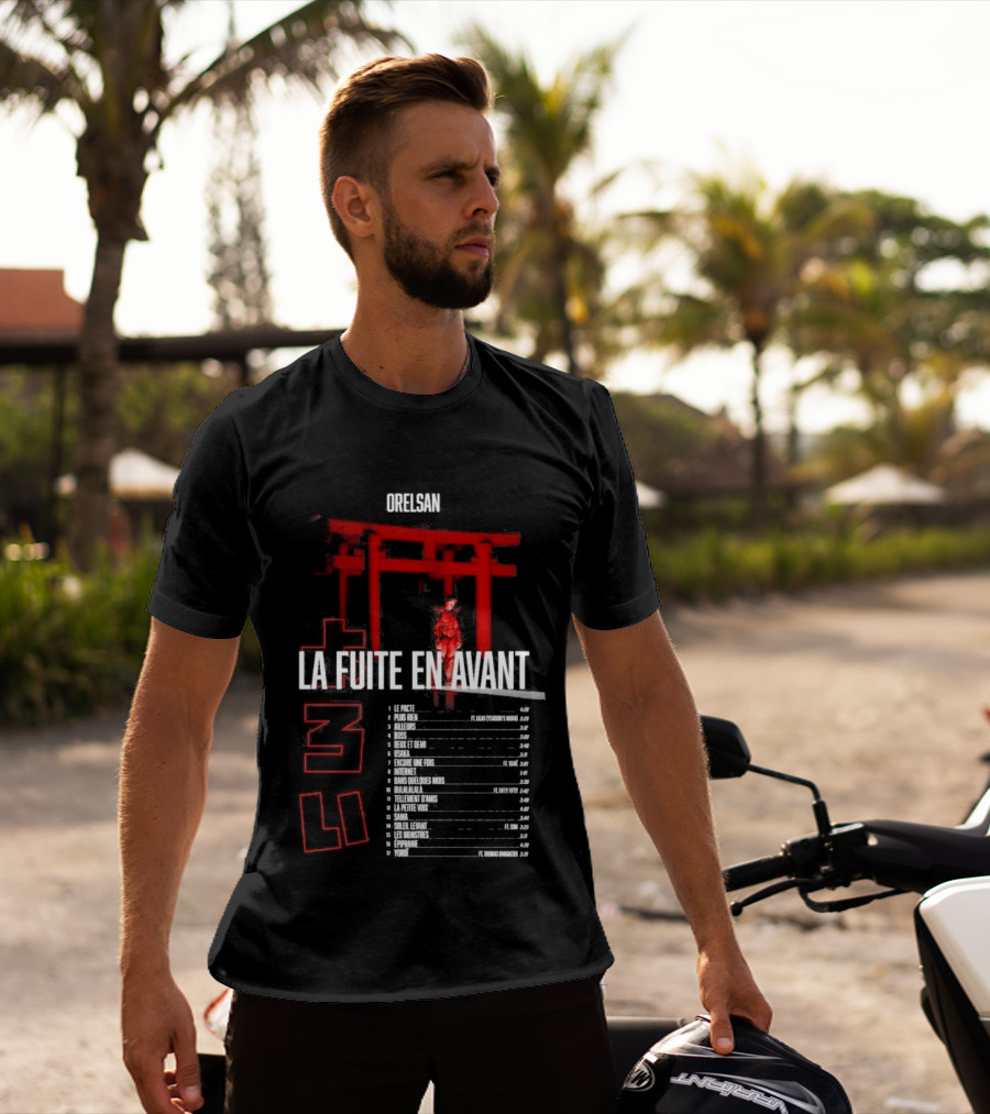 Orelsan La Fuite En Avant Rouge Tour Dates 2024 T-Shirt