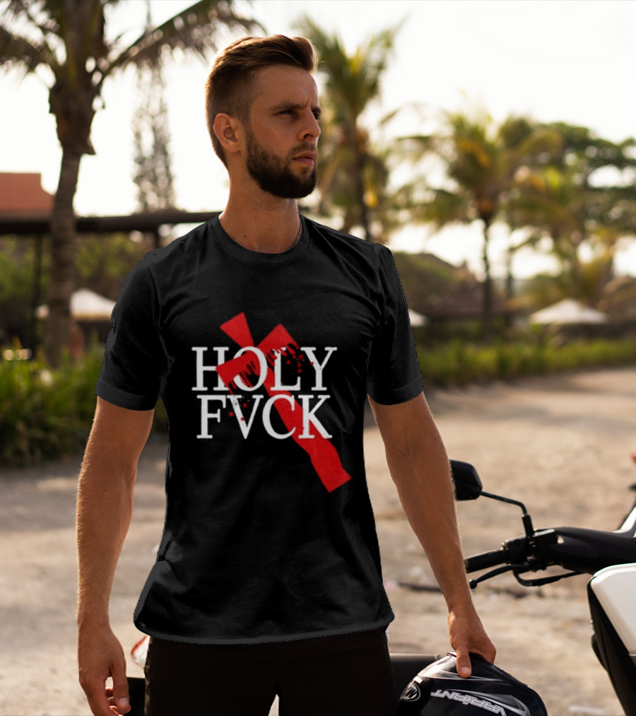 Demi Lovato Holy Fvck Bleeding Cross T-Shirt