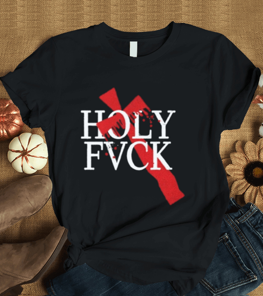 Demi Lovato Holy Fvck Bleeding Cross T-Shirt