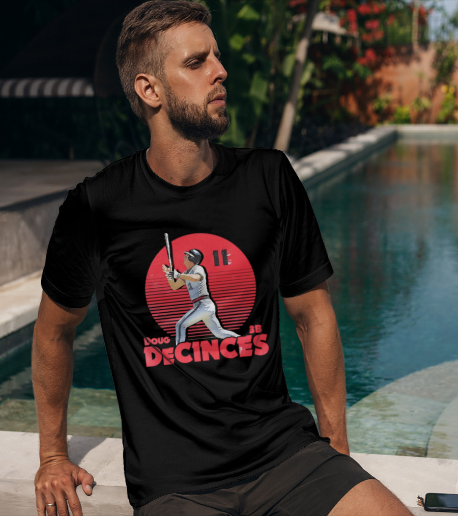 Doug DeCinces 11 California Angels Baseball Legend Player Number T-Shirt