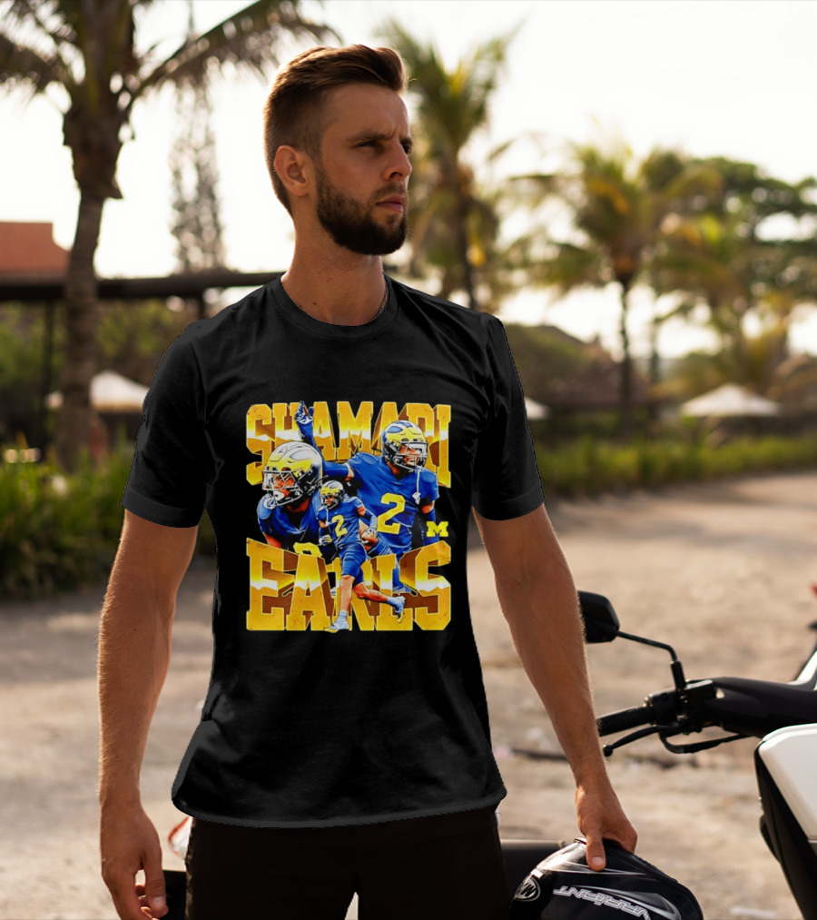 Shamari Earls 2 Michigan Wolverines NCAA Football Player Sports Fan Gear T-Shirt