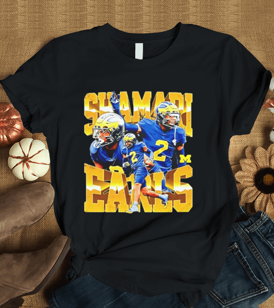 Shamari Earls 2 Michigan Wolverines NCAA Football Player Sports Fan Gear T-Shirt