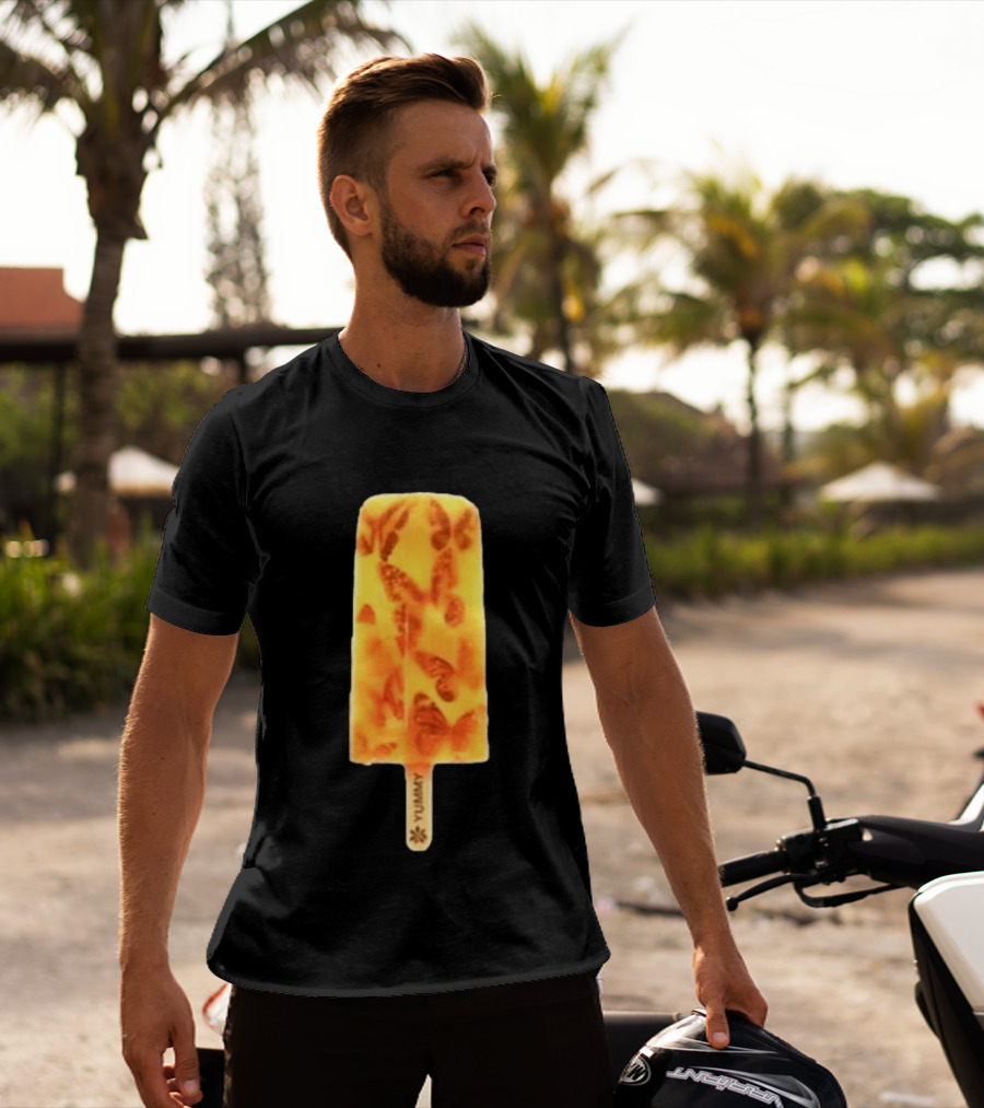 James Tour 2024 Ice Cream Yummy Butterfly Popsicle T-Shirt