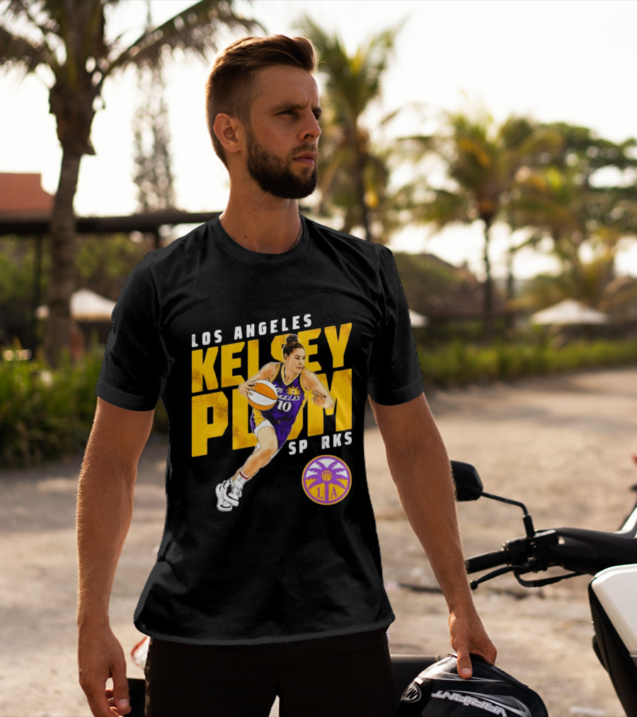 Los Angeles Kelsey Plum Sparks SP RKS 10 Basketball Player T-Shirt