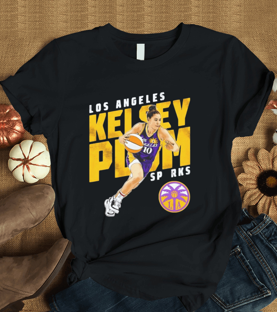 Los Angeles Kelsey Plum Sparks SP RKS 10 Basketball Player T-Shirt