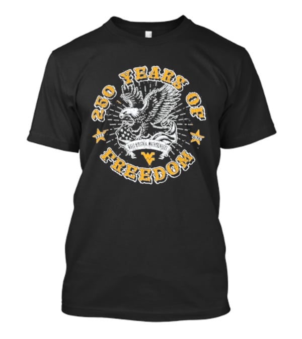 West Virginia Mountaineers 250 Years Of Freedom Americana Eagle T-Shirt