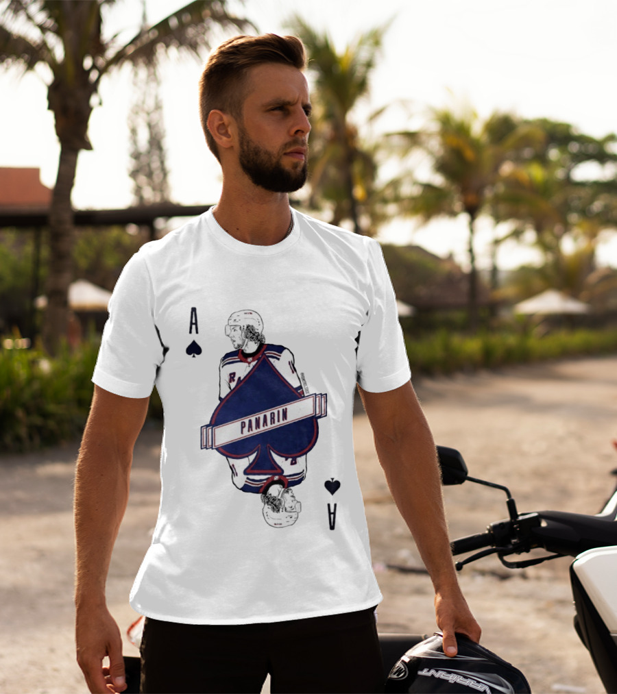 Panarin New York Rangers Playing Card Ace Spades T-Shirt