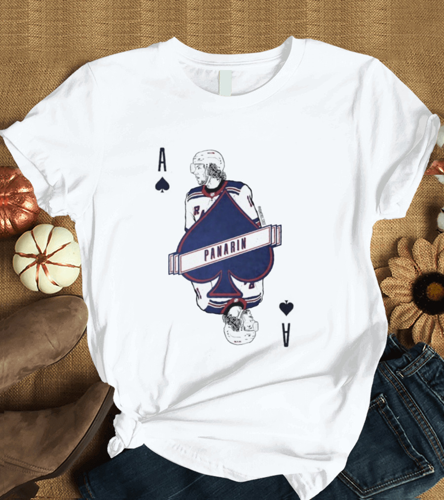 Panarin New York Rangers Playing Card Ace Spades T-Shirt